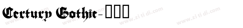 Certury Gothic字体转换